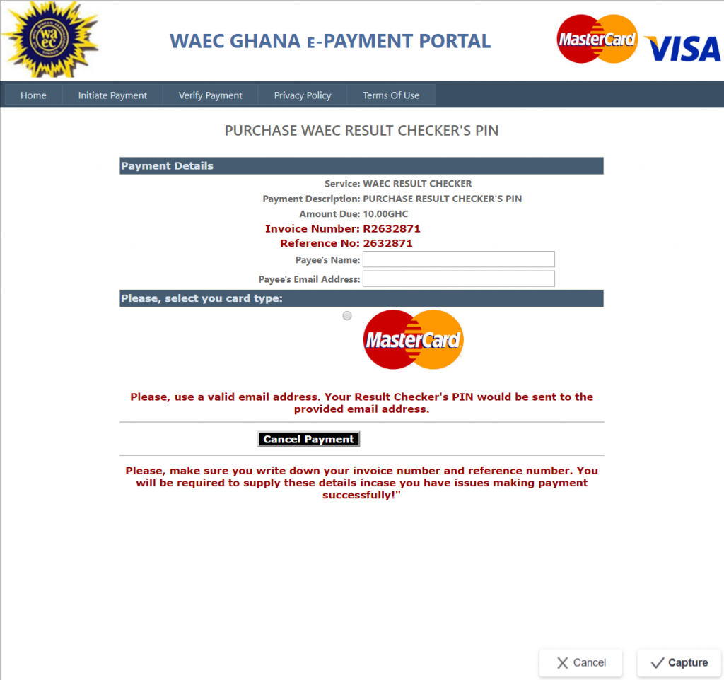 how to buy bece scratch card online